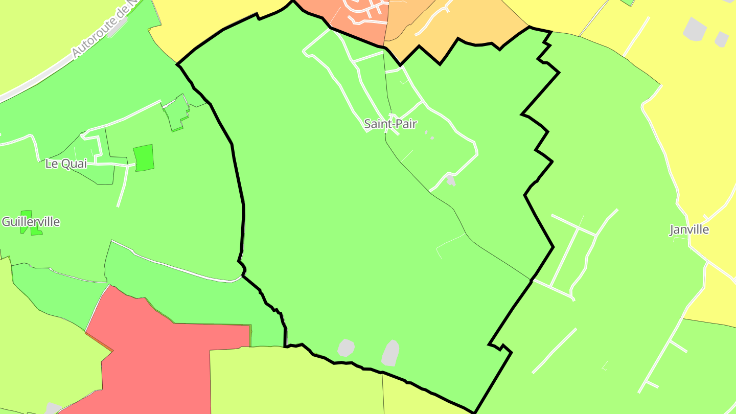 Carte des prix de l'immobilier Saint-Pair