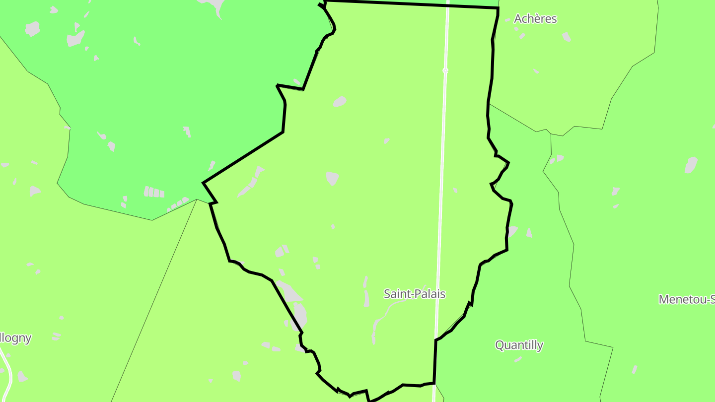 Carte des prix de l'immobilier Saint-Palais