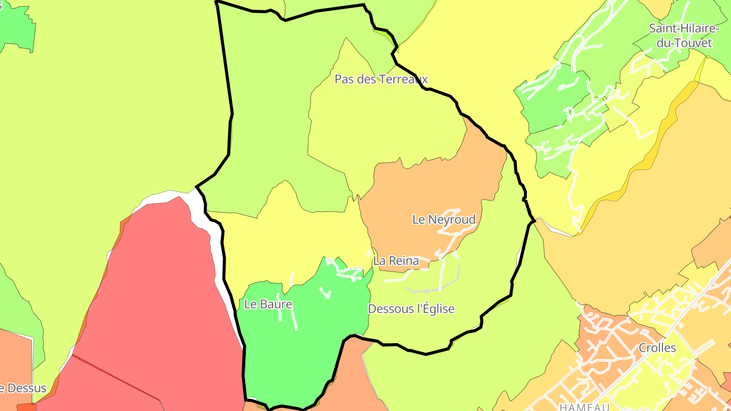Carte des prix de l'immobilier Saint-Pancrasse