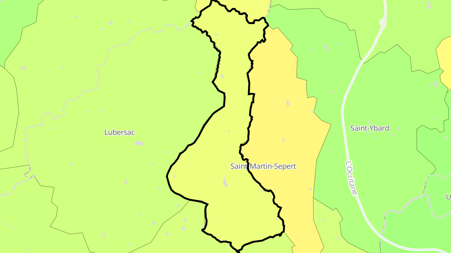 Carte des prix de l'immobilier Saint-Pardoux-Corbier