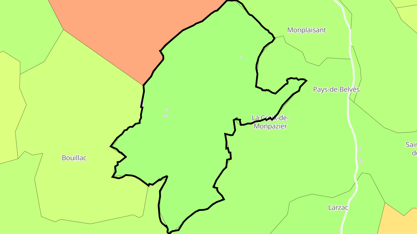 Carte des prix de l'immobilier Saint-Pardoux-et-Vielvic