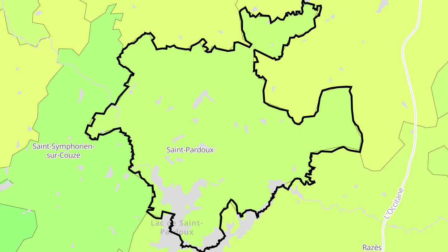 Carte des prix de l'immobilier Saint-Pardoux