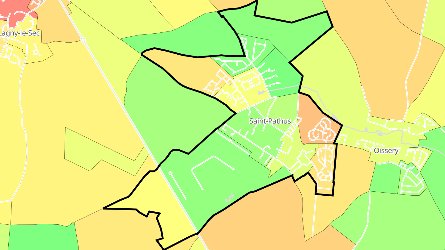 Carte des prix de l'immobilier Saint-Pathus