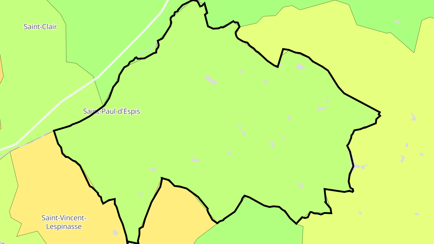 Carte des prix de l'immobilier Saint-Paul-d'Espis