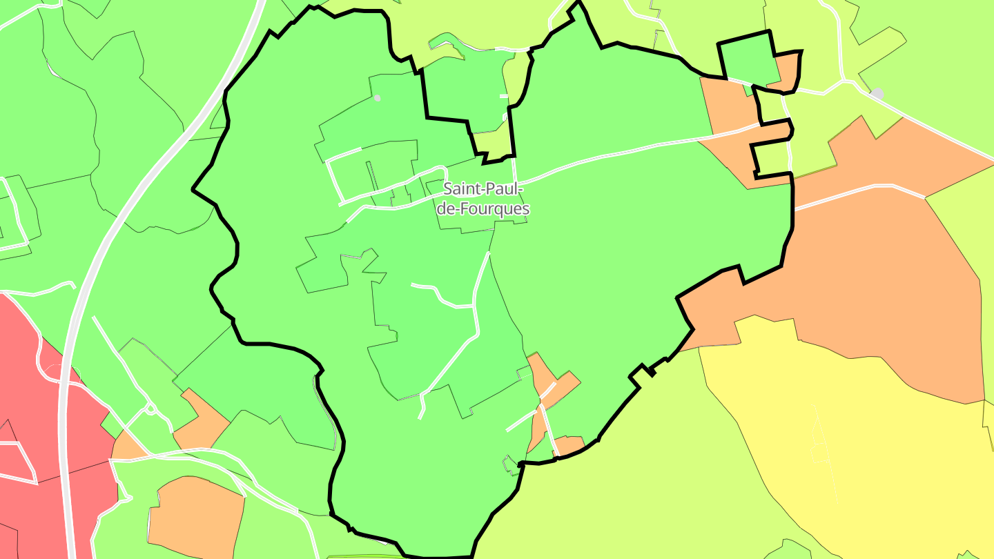 Carte des prix de l'immobilier Saint-Paul-de-Fourques