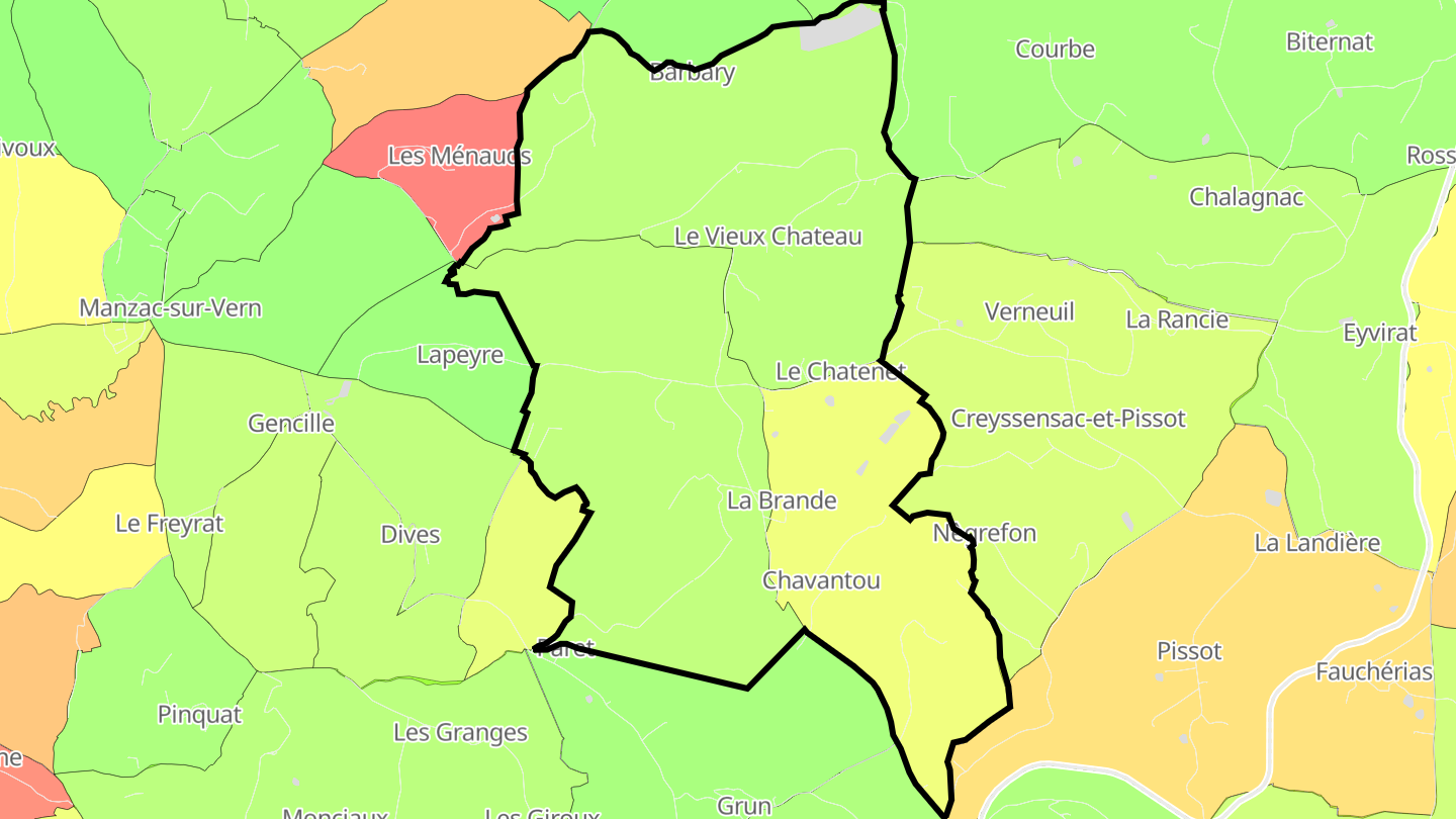 Carte des prix de l'immobilier Saint-Paul-de-Serre