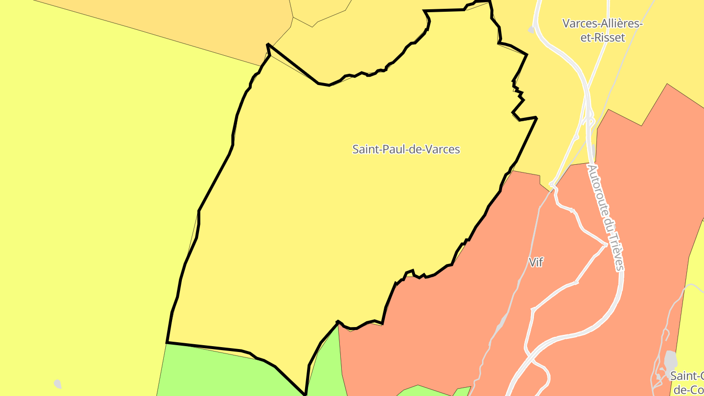 Carte des prix de l'immobilier Saint-Paul-de-Varces