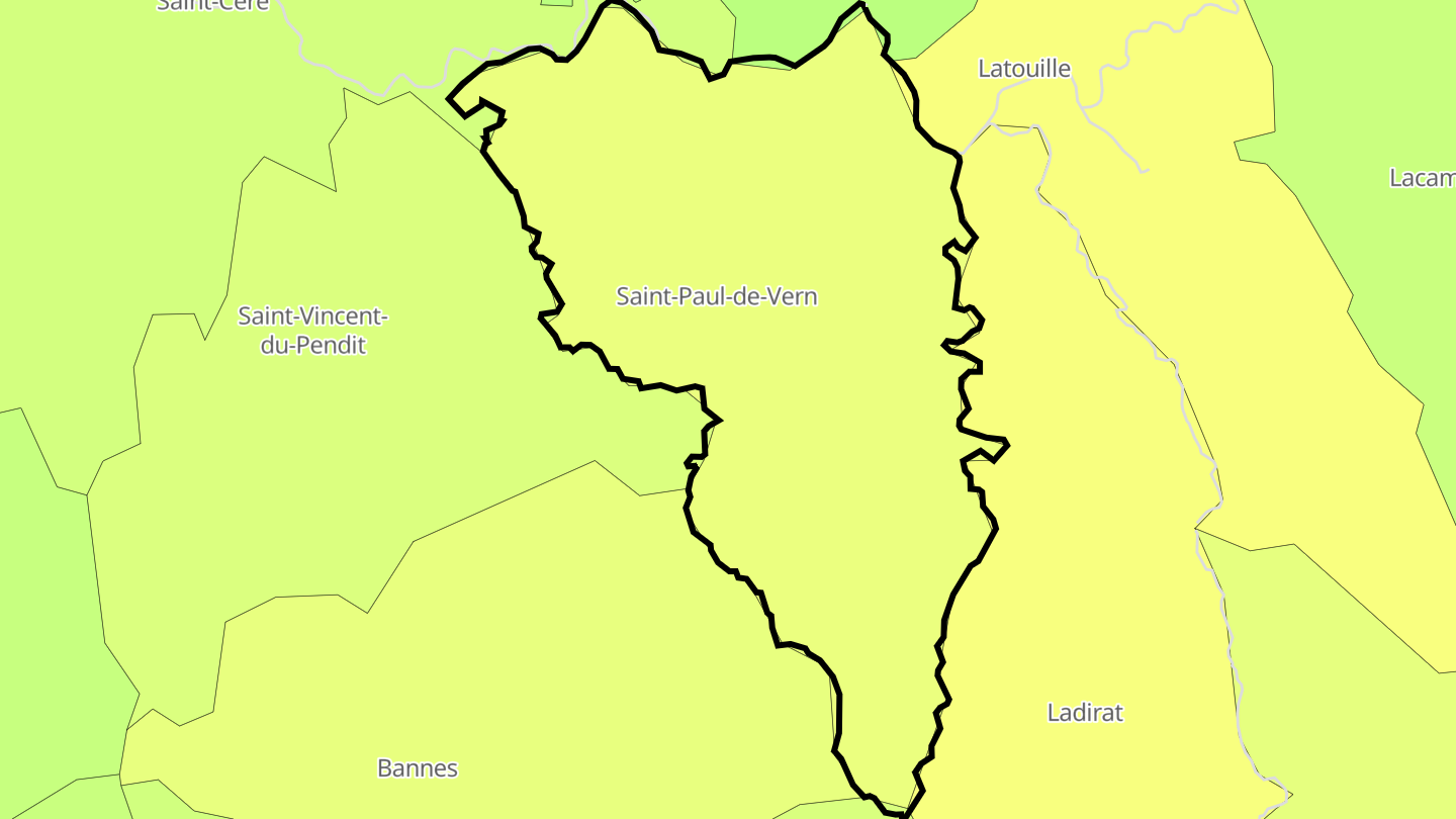 Carte des prix de l'immobilier Saint-Paul-de-Vern