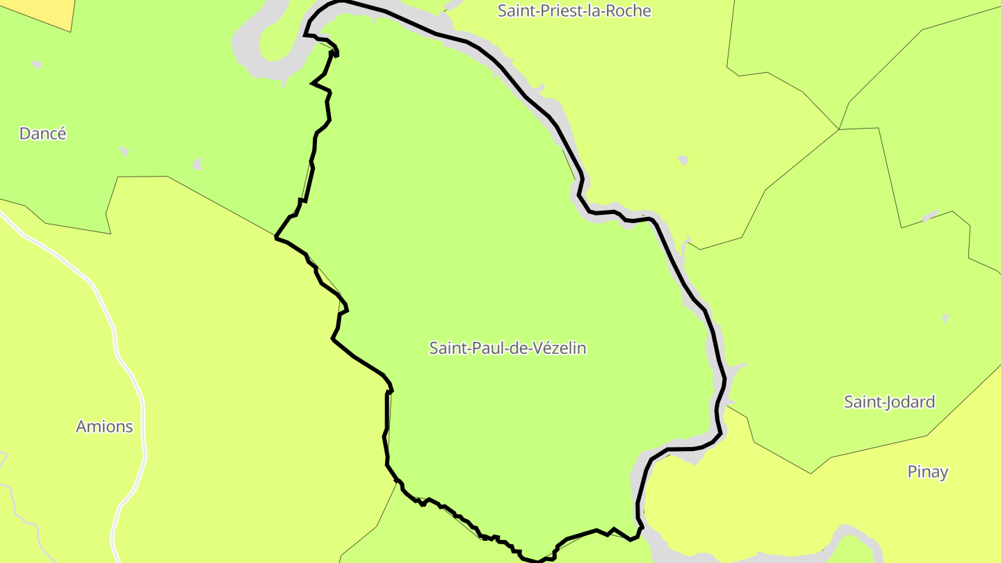 Carte des prix de l'immobilier Saint-Paul-de-Vézelin
