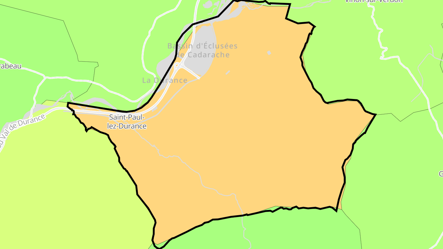 Carte des prix de l'immobilier Saint-Paul-lès-Durance