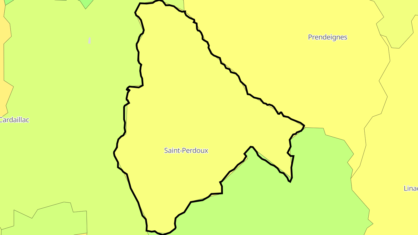 Carte des prix de l'immobilier Saint-Perdoux