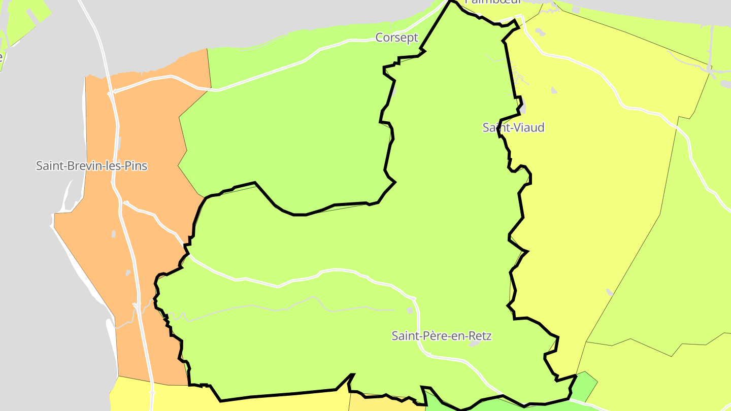 Carte des prix de l'immobilier Saint-Père-en-Retz