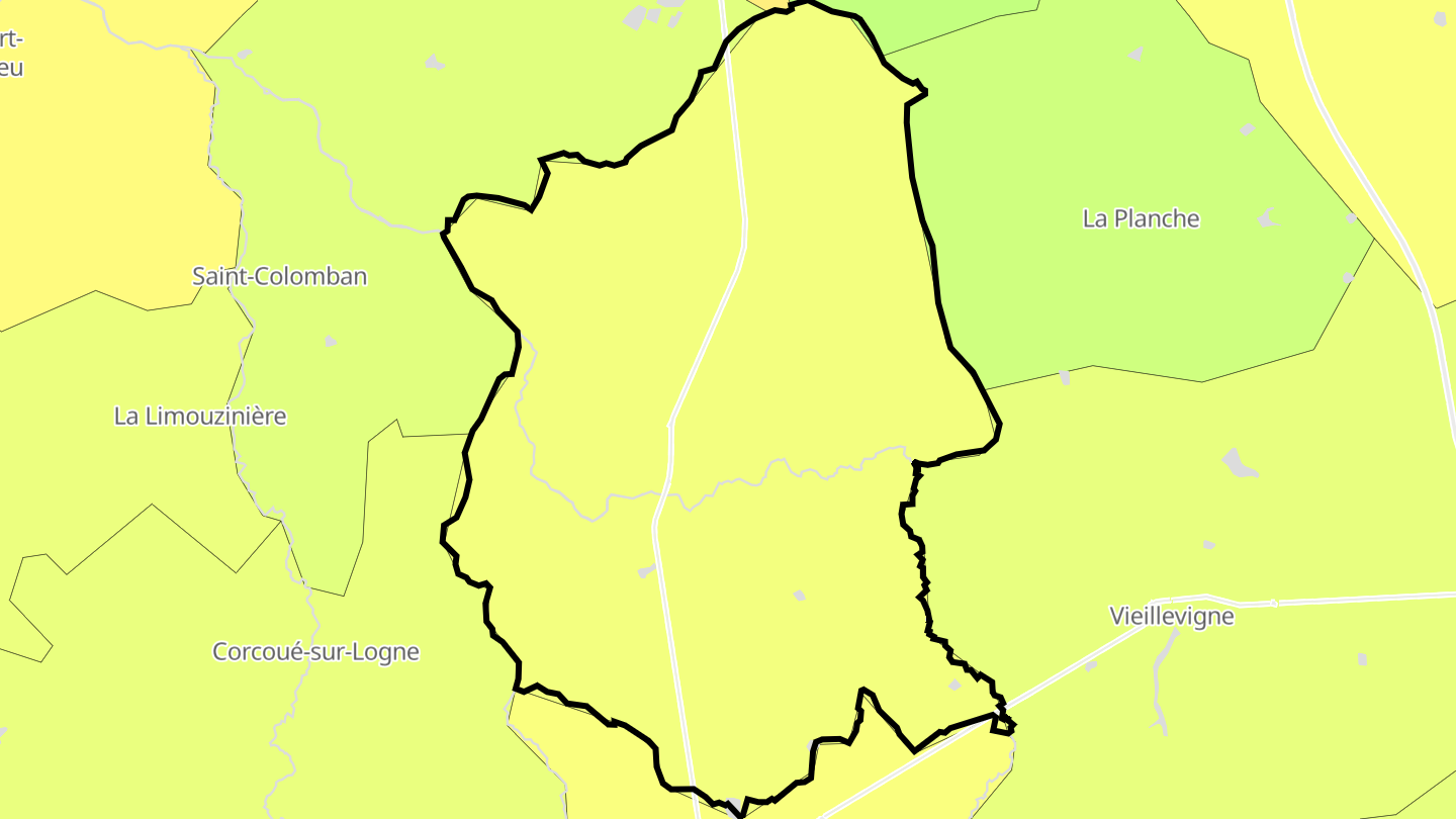 Carte des prix de l'immobilier Saint-Philbert-de-Bouaine