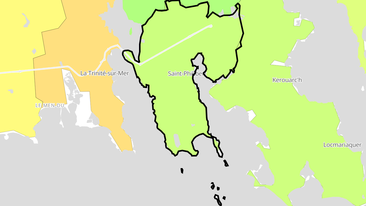 Carte des prix de l'immobilier Saint-Philibert