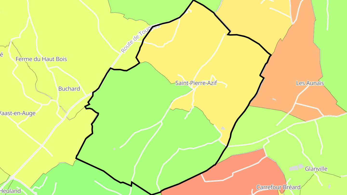 Carte des prix de l'immobilier Saint-Pierre-Azif