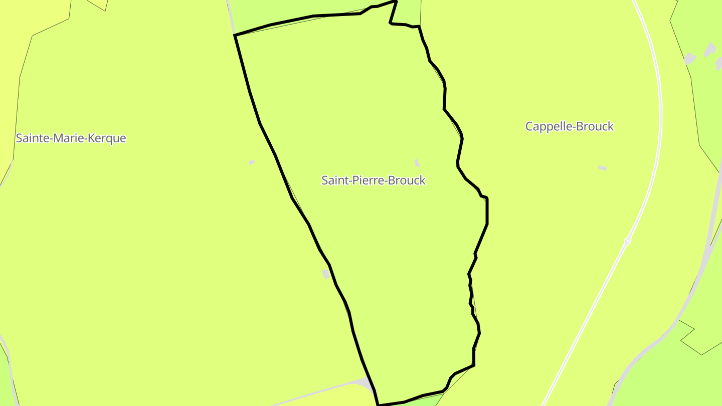Carte des prix de l'immobilier Saint-Pierre-Brouck