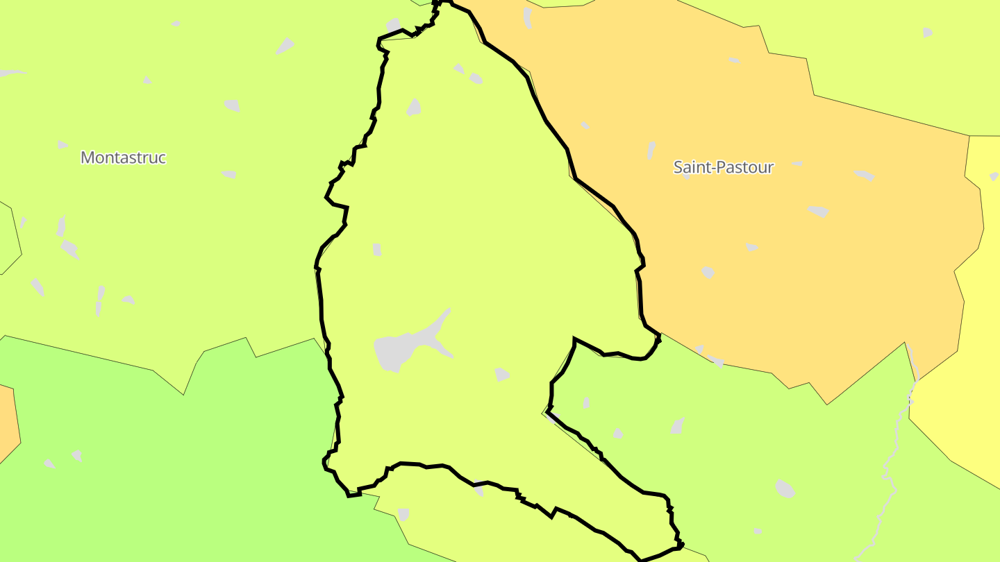Carte des prix de l'immobilier Saint-Pierre-de-Caubel