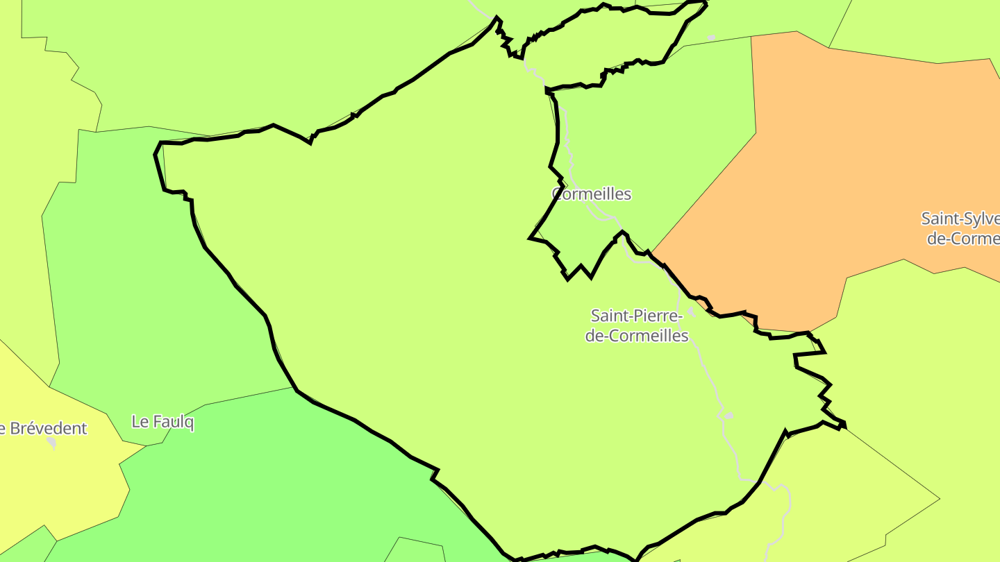 Carte des prix de l'immobilier Saint-Pierre-de-Cormeilles