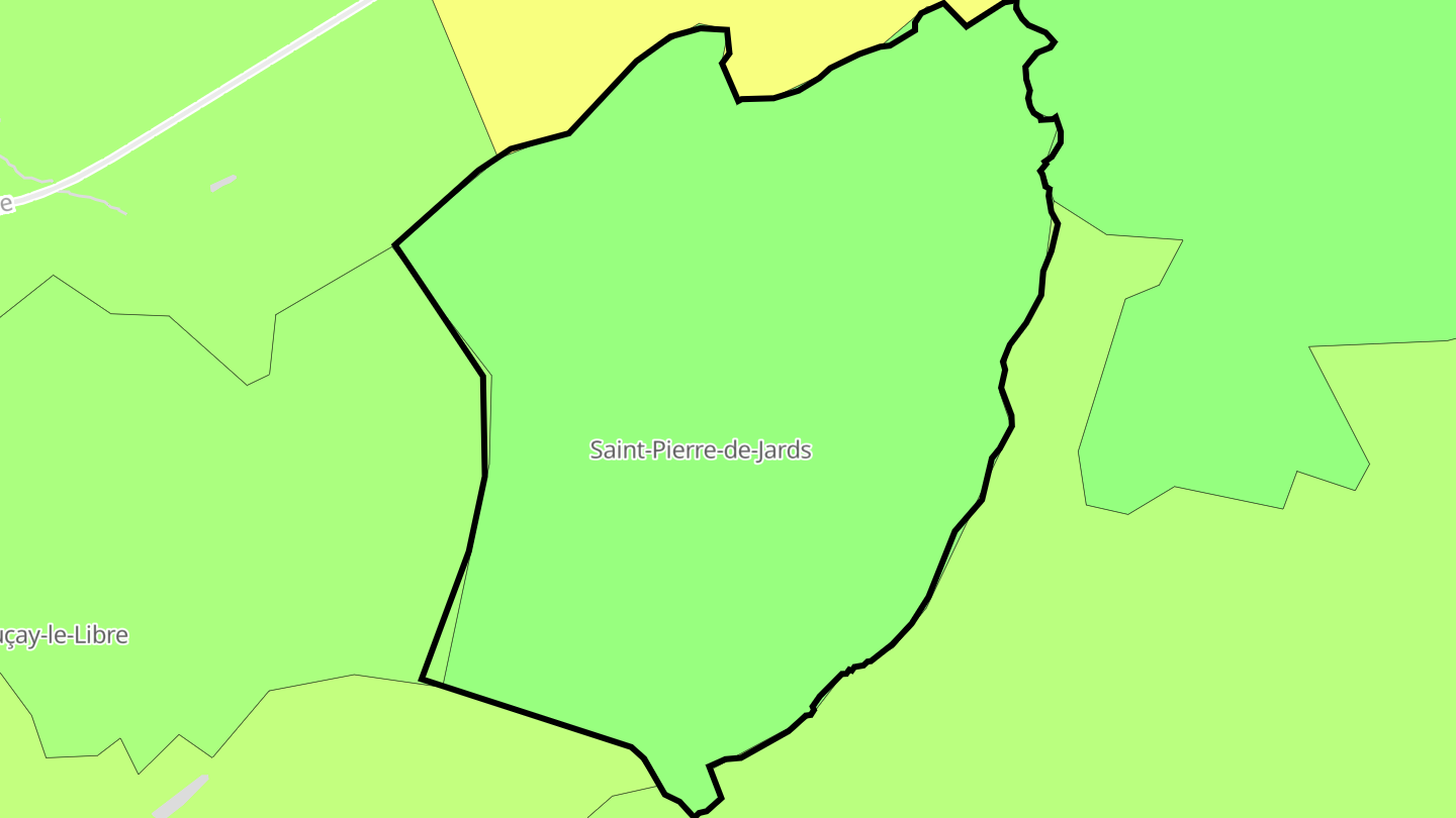Carte des prix de l'immobilier Saint-Pierre-de-Jards