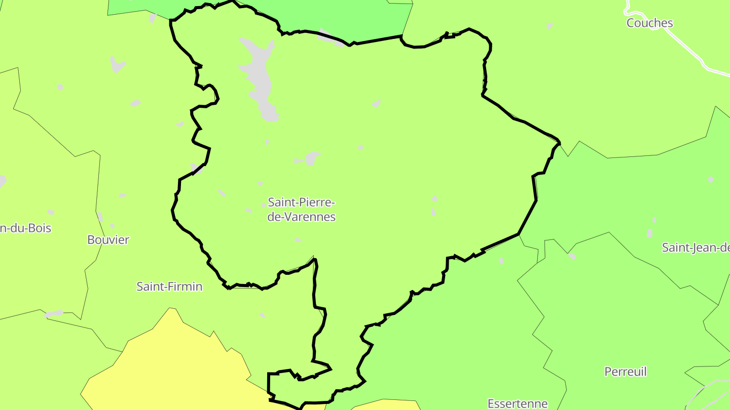 Carte des prix de l'immobilier Saint-Pierre-de-Varennes