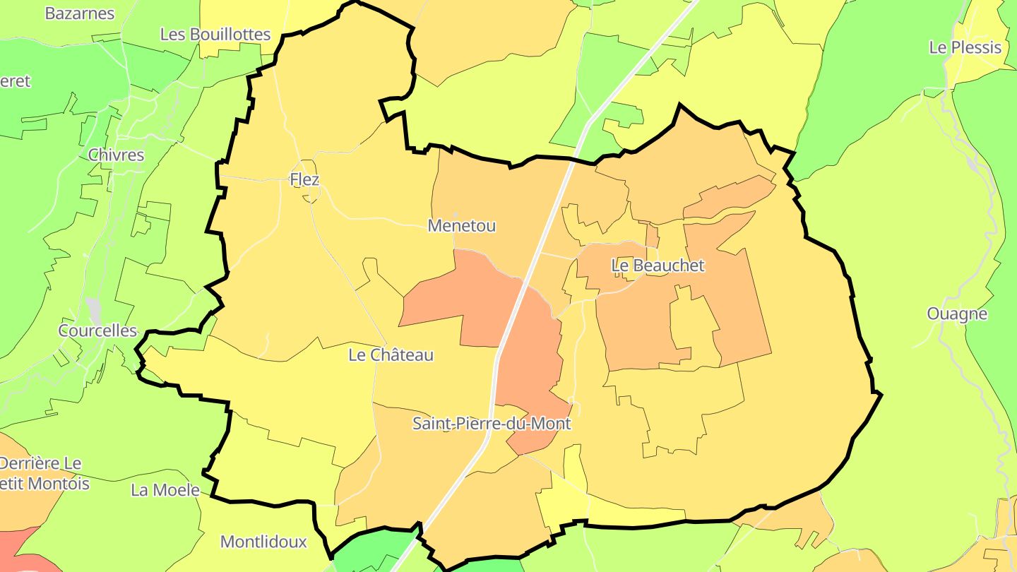 Carte des prix de l'immobilier Saint-Pierre-du-Mont