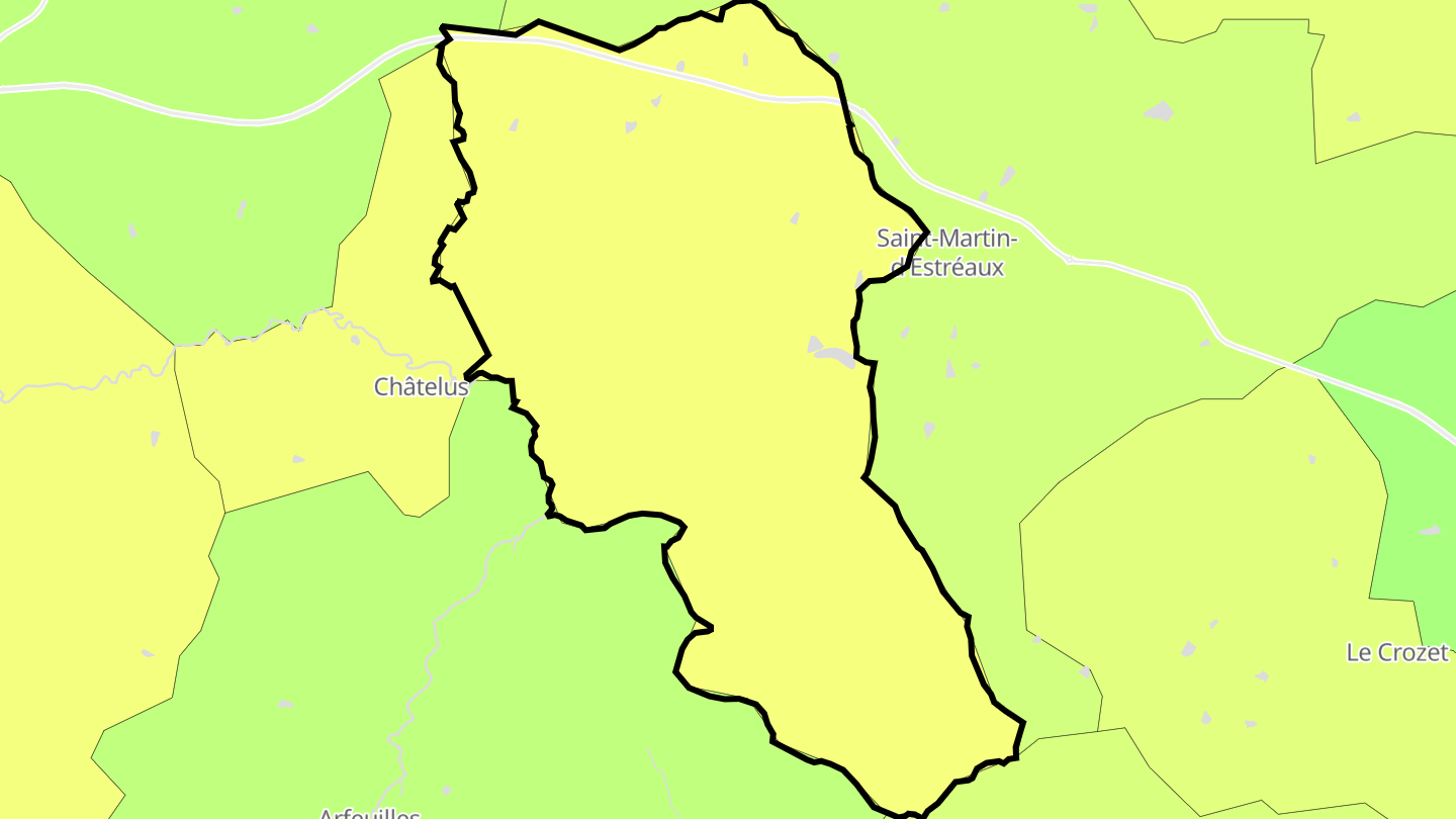 Carte des prix de l'immobilier Saint-Pierre-Laval