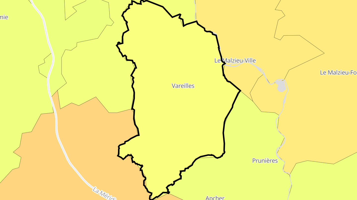 Carte des prix de l'immobilier Saint-Pierre-le-Vieux