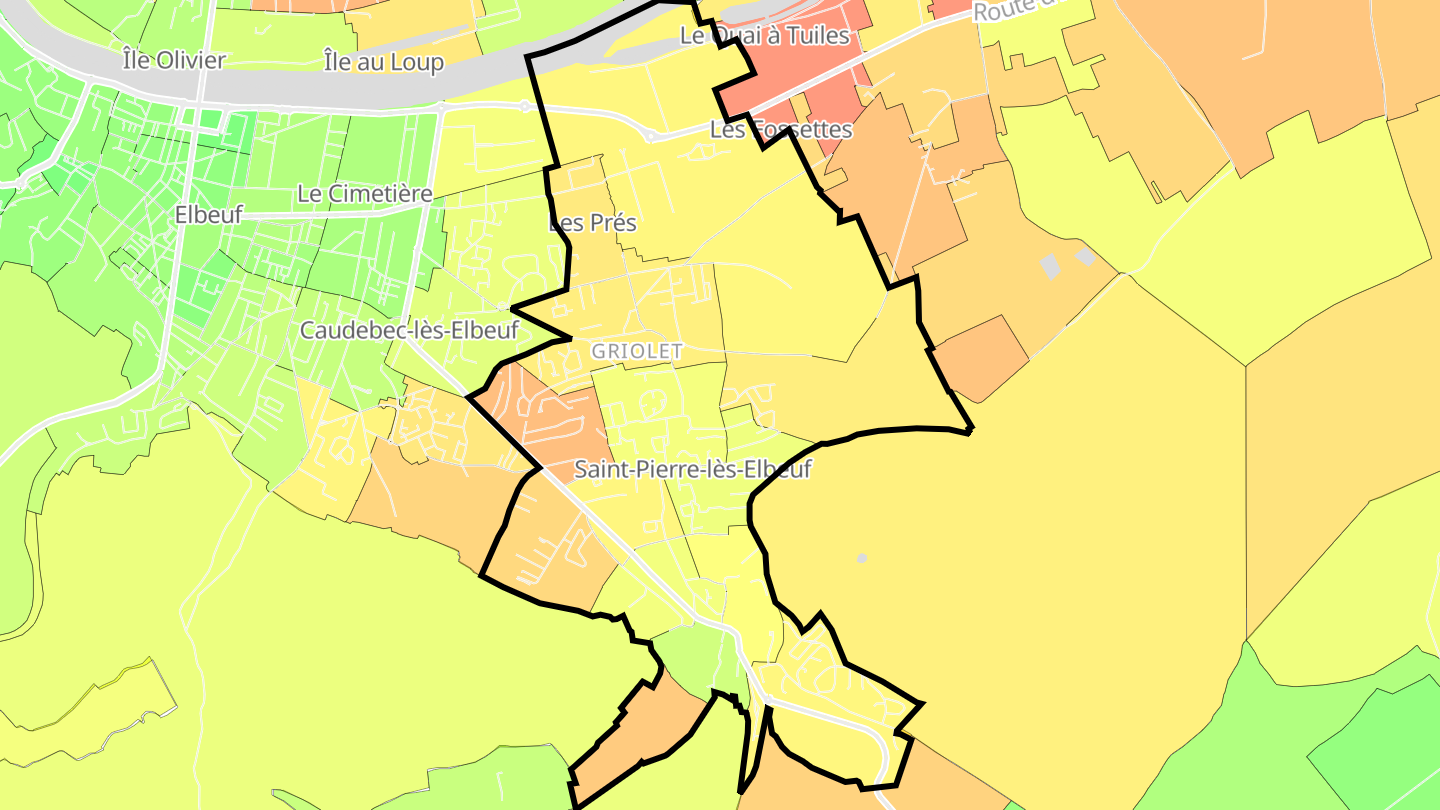 Carte des prix de l'immobilier Saint-Pierre-lès-Elbeuf