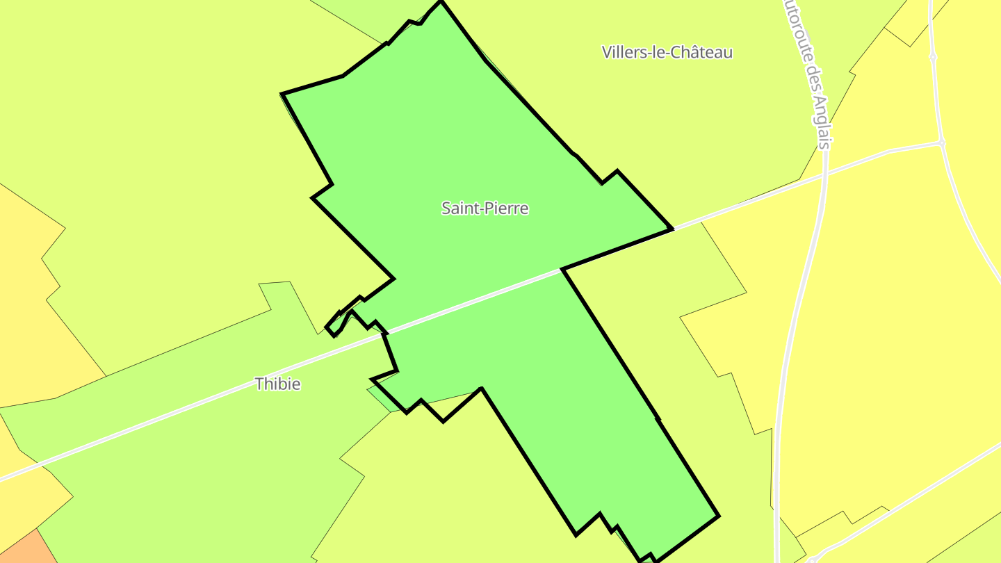 Carte des prix de l'immobilier Saint-Pierre