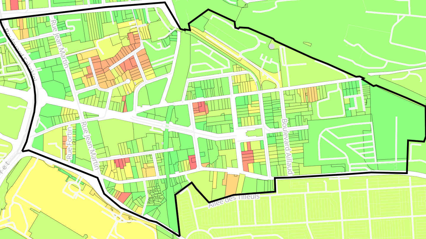 Carte des prix de l'immobilier Saint-Pierre