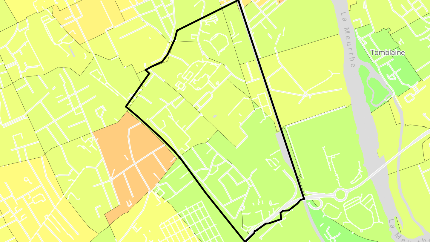 Carte des prix de l'immobilier Saint-Pierre - René II - Bonsecours