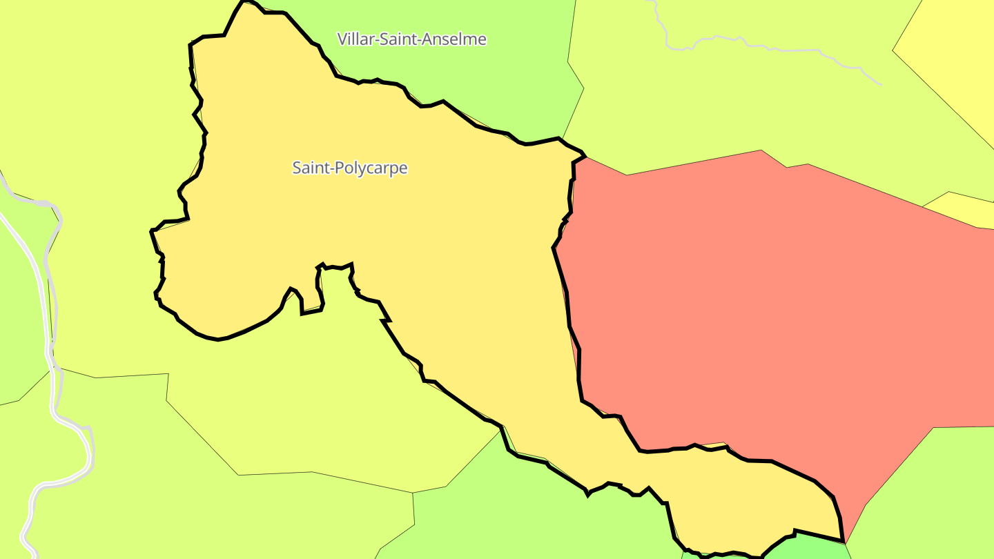 Carte des prix de l'immobilier Saint-Polycarpe