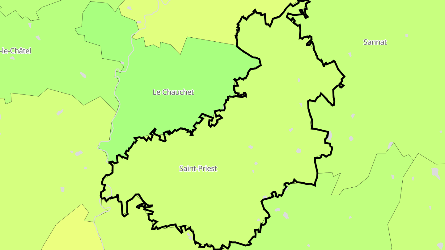 Carte des prix de l'immobilier Saint-Priest