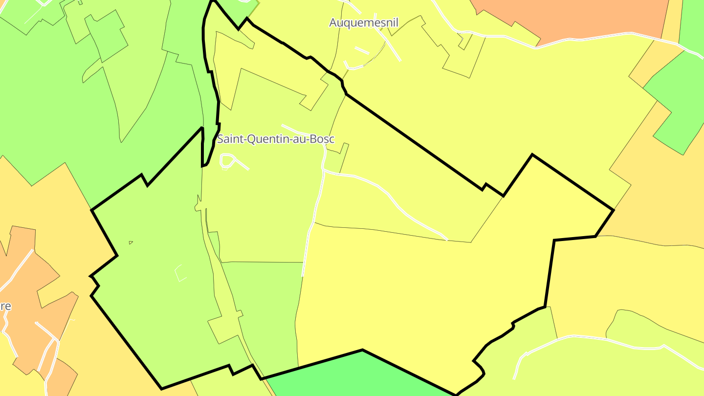 Carte des prix de l'immobilier Saint-Quentin-au-Bosc
