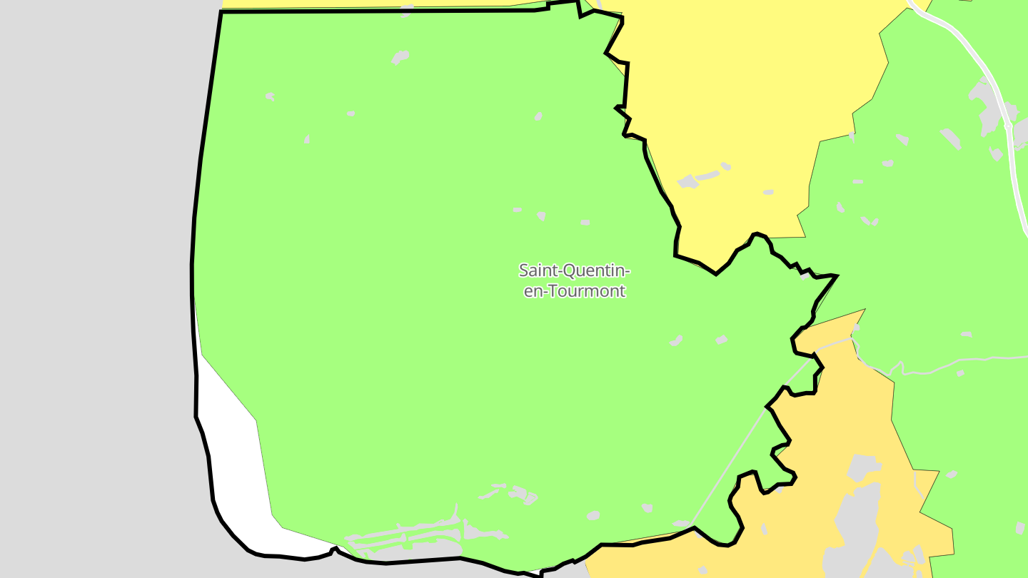 Carte des prix de l'immobilier Saint-Quentin-en-Tourmont