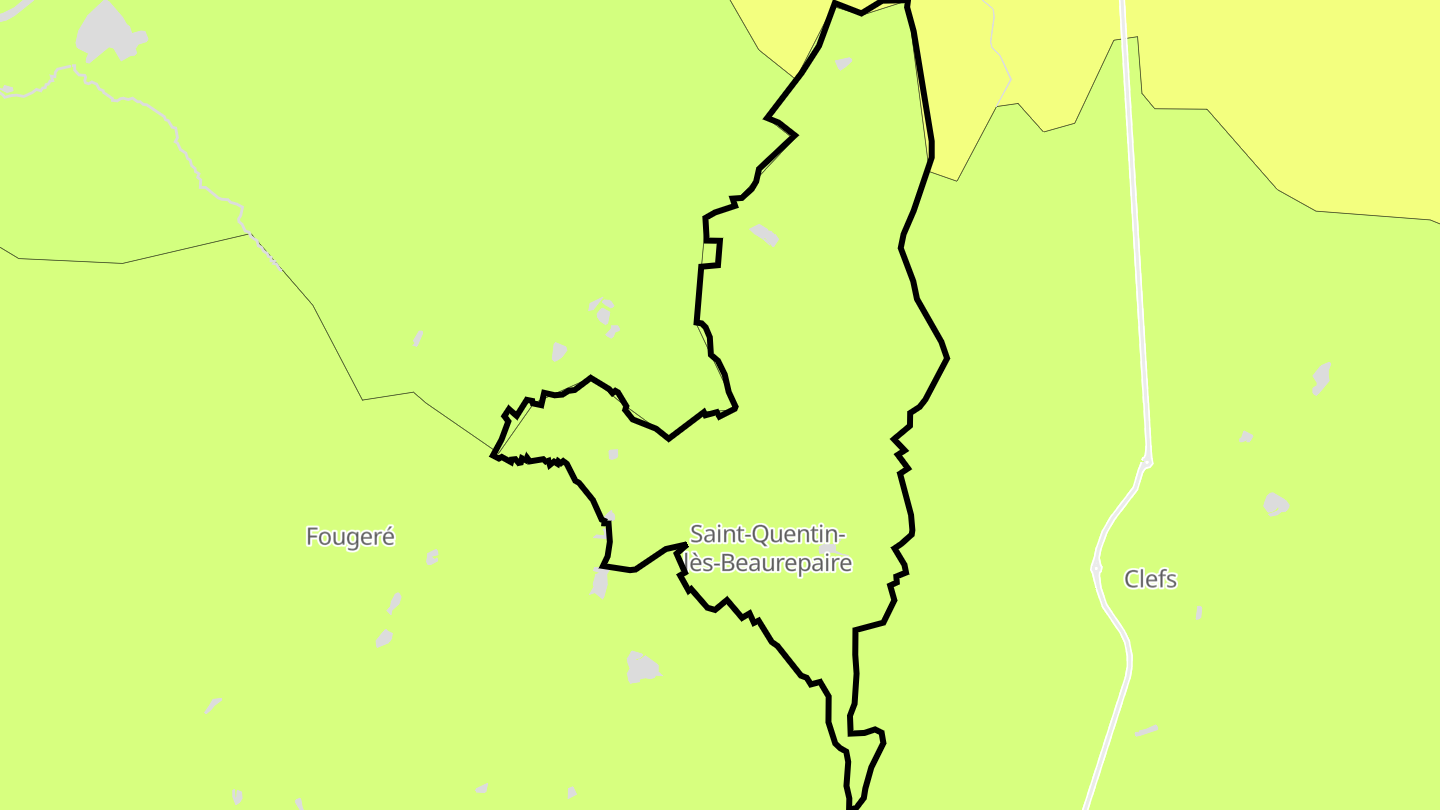 Carte des prix de l'immobilier Saint-Quentin-lès-Beaurepaire