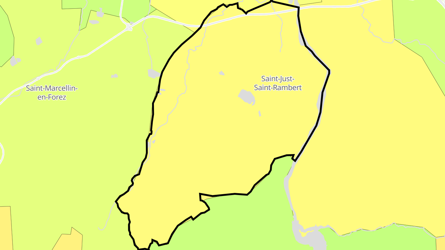 Carte des prix de l'immobilier Saint-Rambert-sur-Loire