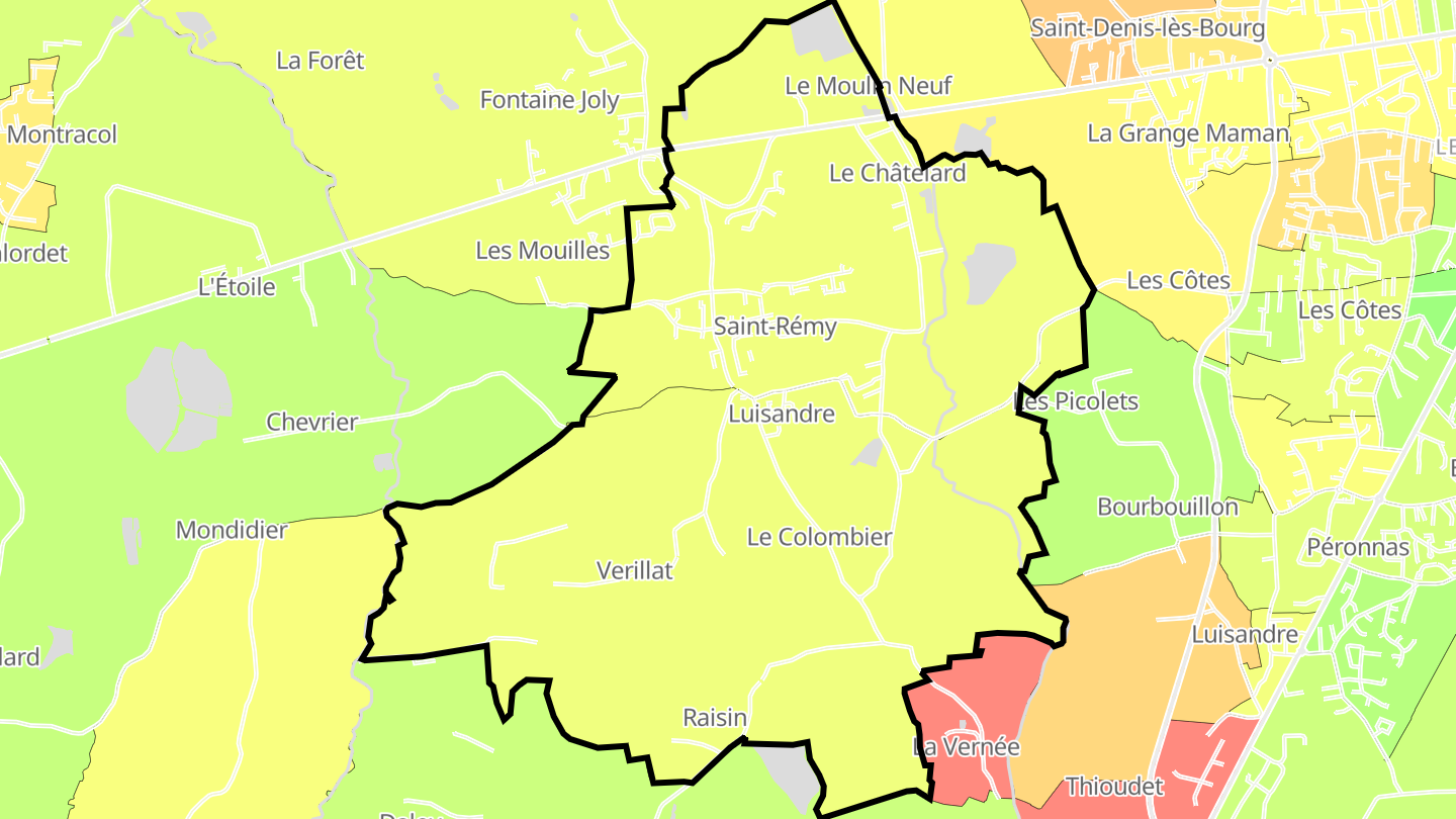 Carte des prix de l'immobilier Saint-Rémy