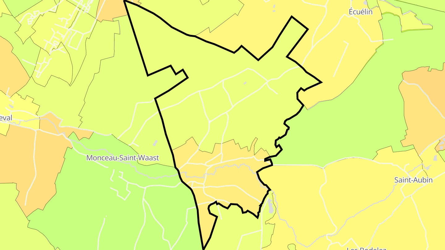Carte des prix de l'immobilier Saint-Remy-Chaussée
