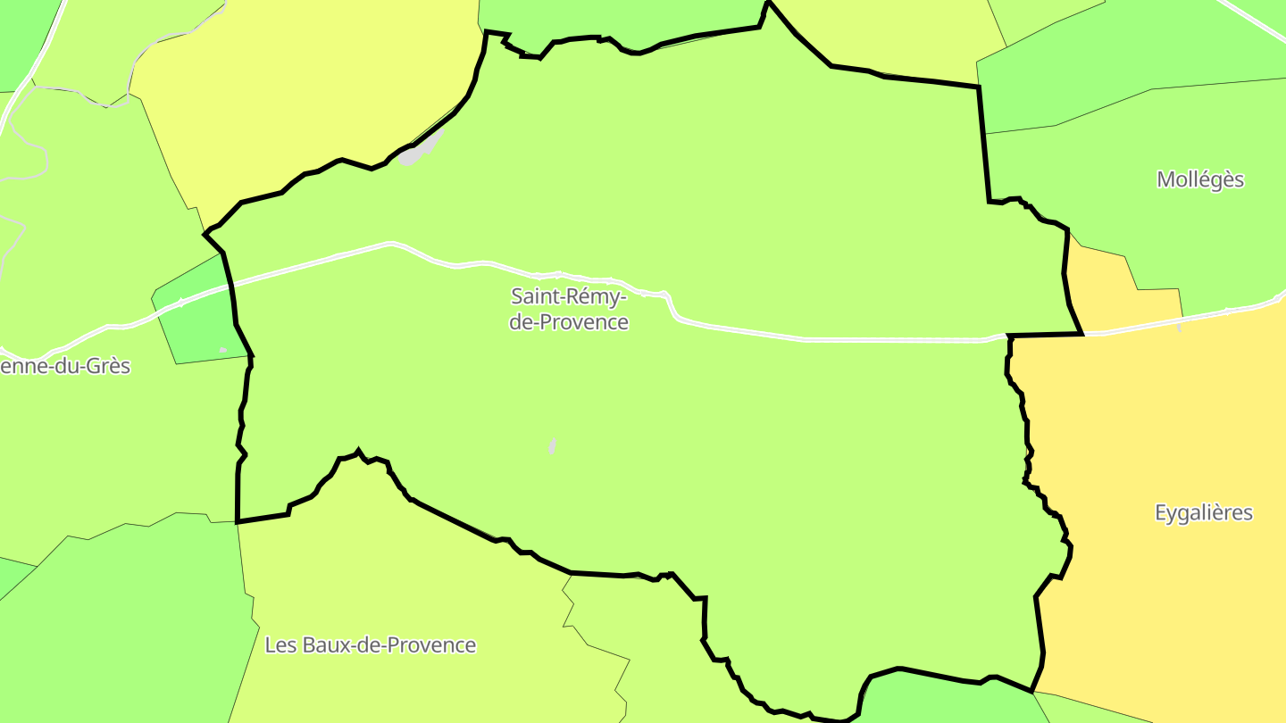 Carte des prix de l'immobilier Saint-Rémy-de-Provence