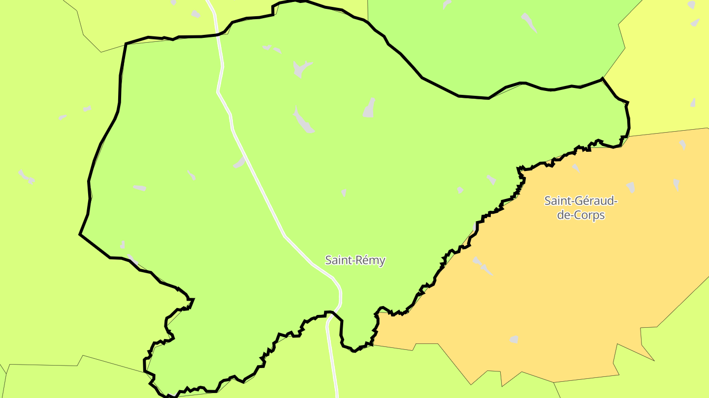Carte des prix de l'immobilier Saint-Rémy
