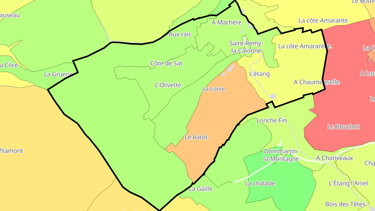 Carte des prix de l'immobilier Saint-Remy-la-Calonne