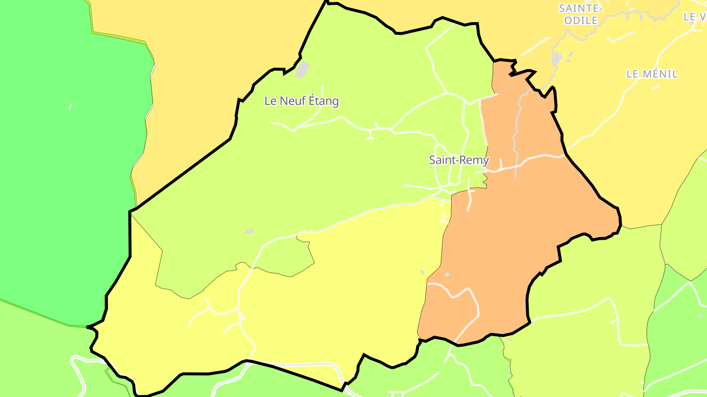 Carte des prix de l'immobilier Saint-Remy