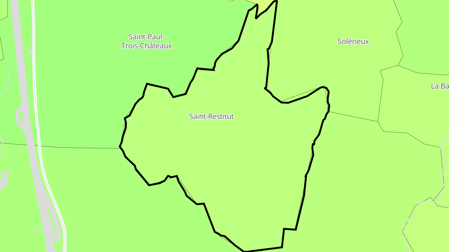 Carte des prix de l'immobilier Saint-Restitut