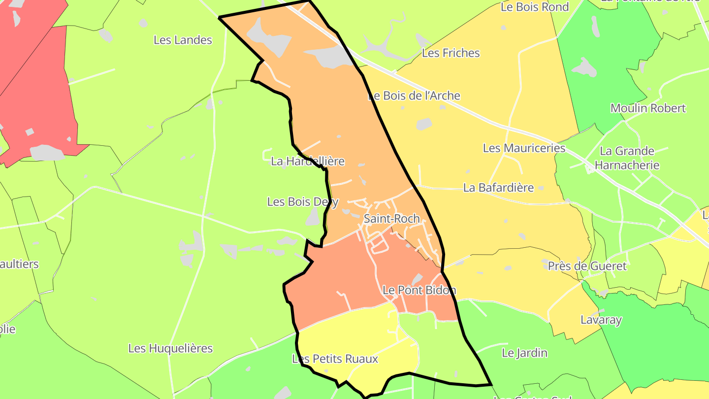 Carte des prix de l'immobilier Saint-Roch
