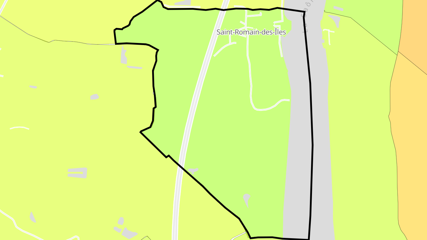 Carte des prix de l'immobilier Saint-Romain-des-Îles