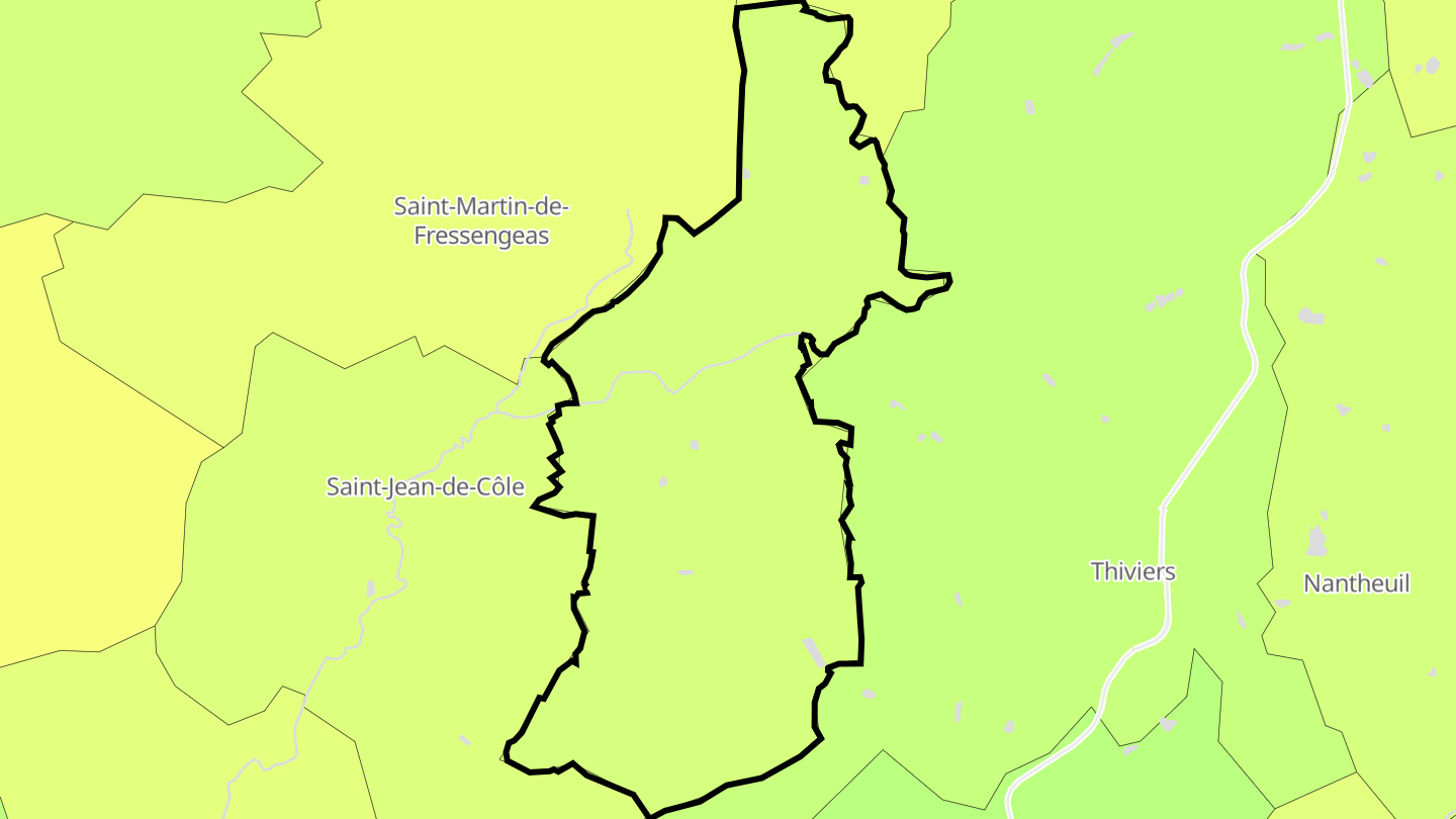 Carte des prix de l'immobilier Saint-Romain-et-Saint-Clément