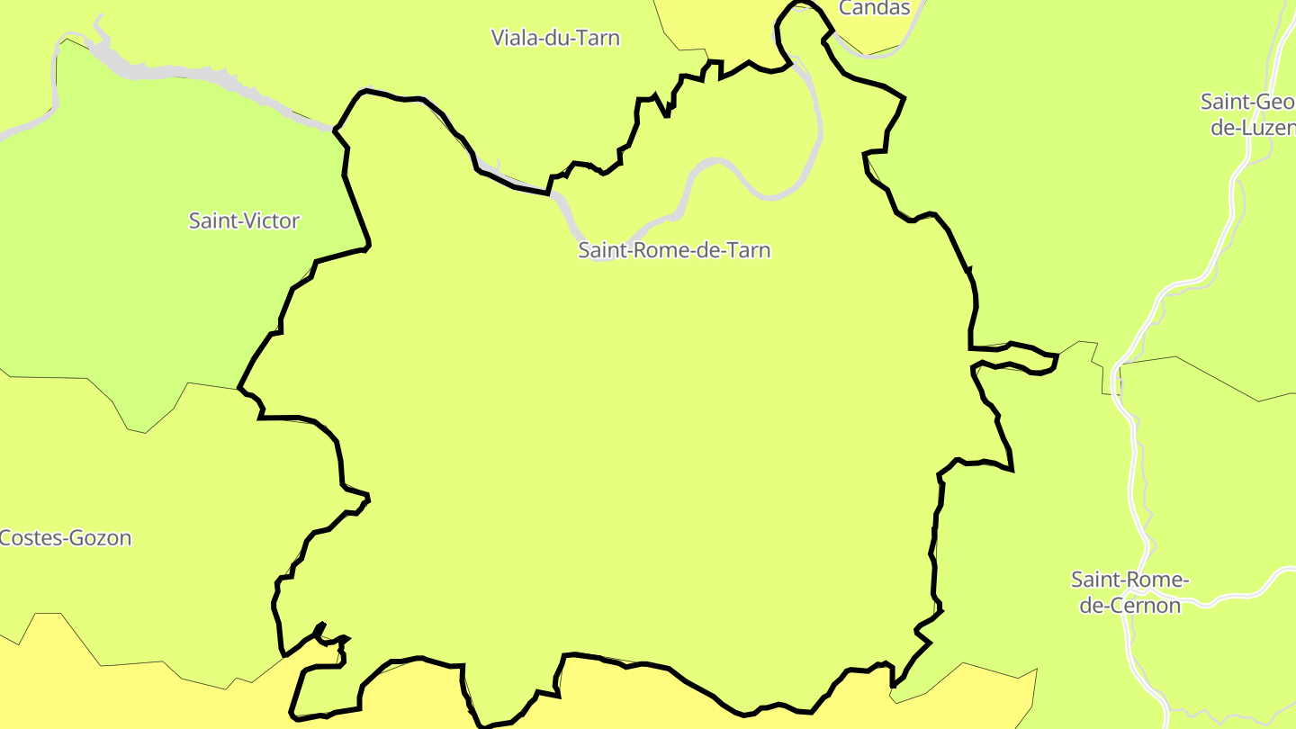 Carte des prix de l'immobilier Saint-Rome-de-Tarn