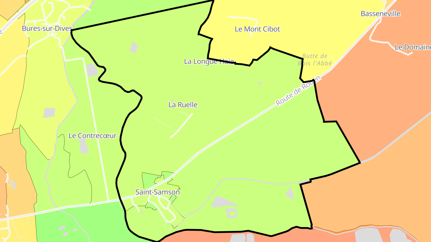 Carte des prix de l'immobilier Saint-Samson