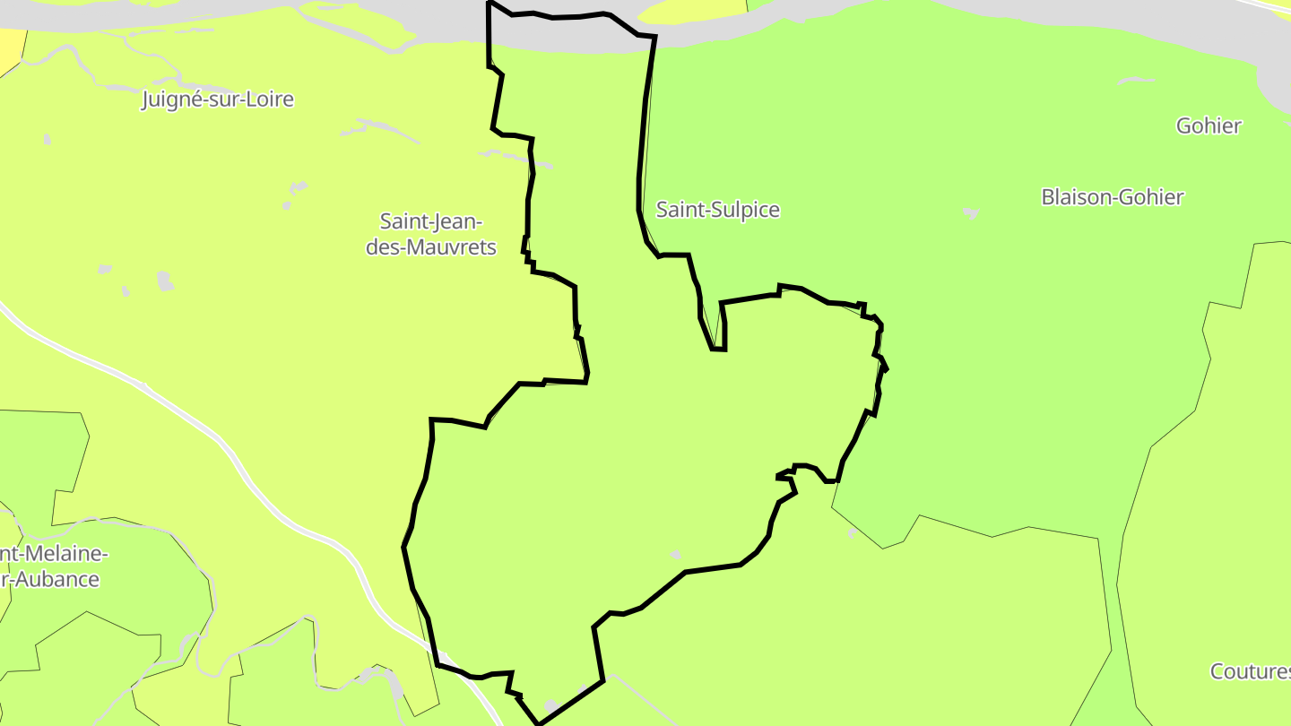Carte des prix de l'immobilier Saint-Saturnin-sur-Loire